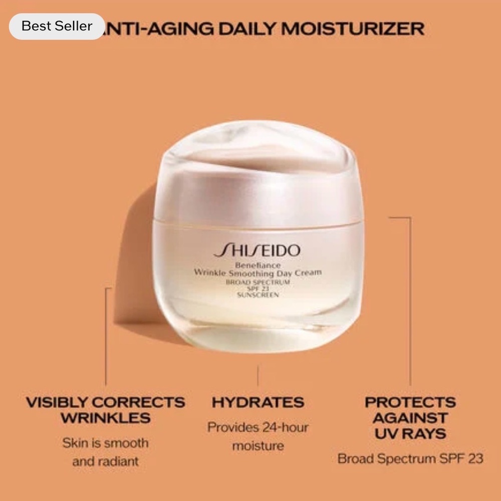 Shiseido Benefiance Wrinkle Smoothing Cream — 15 ml — Luxe Skincare (New In Box) - Picture 5 of 7